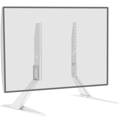 WALI Universal TV Stand Tabletop, for Most 23 to 42 inch LCD Flat Screen TV, Mounting Holes up to 400x300mm (TVS002-W), White