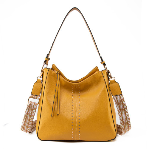 Montana West Hobo Bag for Women Designer Handbags Leather Purse Ladies Chic Shoulder Bag with Guitar Strap,MWC-128A-MSYL