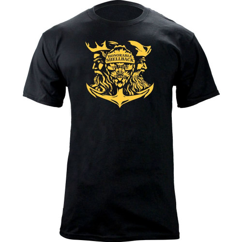 Original Honorable Shellback T-Shirt (2XL, Black/Yellow)