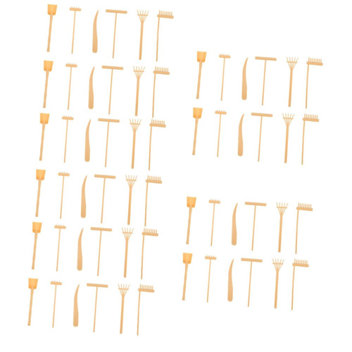 Artibetter 10 Sets Sand Rake Zen Garden Sand Table Rakes Sand Tray Zen Sand Zen Rake Tool Sand Garden for Desk Rake Crafts Aunt and Uncle Gifts Sand Table Tool Mini Toy Sandbox Rock Plastic