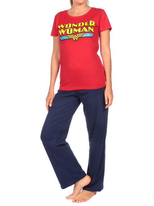 DC Comics Womens Wonder Woman Pajamas Red Size Medium