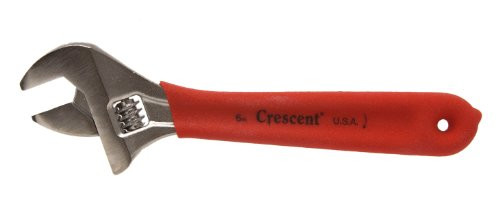 Crescent AC16CBK Adjustable Wrench Cushion Grip with Plated Finish, 6-Inch