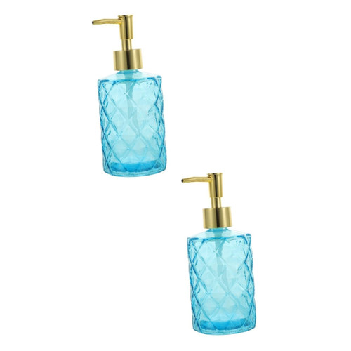 Cabilock 2pcs Bottled Pump Glass Bottle Shampoo Dispenser Soap Dispenser Press Pump Bottle Hand Soap Bottle Shampoo Bottle Simple Press The Pump