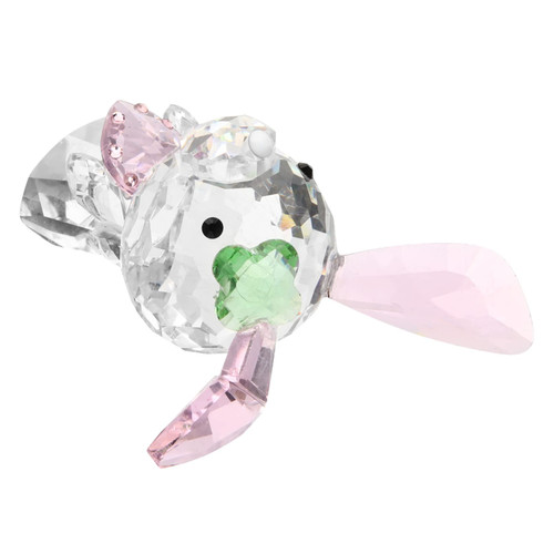 BESTOYARD Crystal Bunny Figurines Easter Rabbit Figurines Spring Rabbit Statue Crystal Easter Statue Car Dashboard Decoration Crystal Bunny Figure Office Decore Desktop Ornament Glass Cake