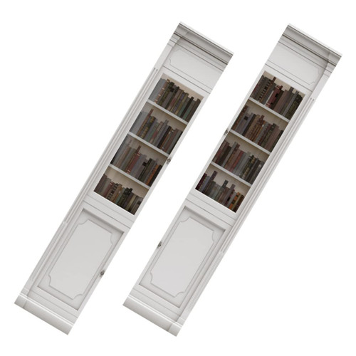 DOITOOL 1 Pair Door Sticker Floor Stickers Bookshelf Door Mural Shower Door Decals Door Murals Peel and Stick Home Accents Decor Living Room Sticker Household Self-Adhesive Door PVC 3D