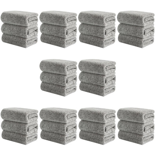 Healeved 30 Pcs Dish Towels Letter Hands Cloth Dish Washing Towels Skin- Friendly Dish Towel Dish Cleaner Dish Washing Cloth car Washing Towel Cloths Fiber Household car Towel