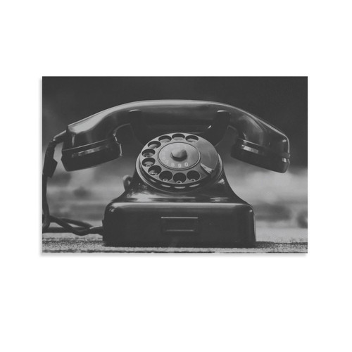 MLXFCGA World War II Telephone Vintage Tool Poster Wall Art Paintings Canvas Wall Decor Home Decor Living Room Decor Aesthetic 08x12inch(20x30cm) Unframe-Style