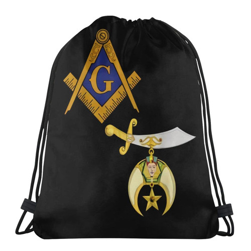 JOocla Mason Shriner Split Masonic Shrine Noble Drawstring Backpack Bag Large Gym Sackpack Yoga Packet JOocla Mason Shriner Split Masonic Shrine Noble Drawstring Backpack Bag Large Gym Sackpack Yoga Packet