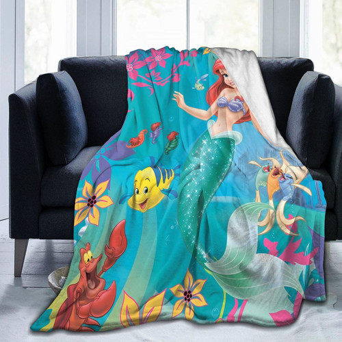 Warm Soft Blanket Cartoon Blanket Anime Blanket for Bedroom Living Room Bed Sofa Car 50"X40"