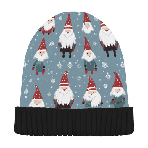 Christmas Gnome Snowflake Beanie Hat for Men Women Beanie Winter Hat Warm Knit Hat Winter Warm Knit Hats Cap for Gifts Multi