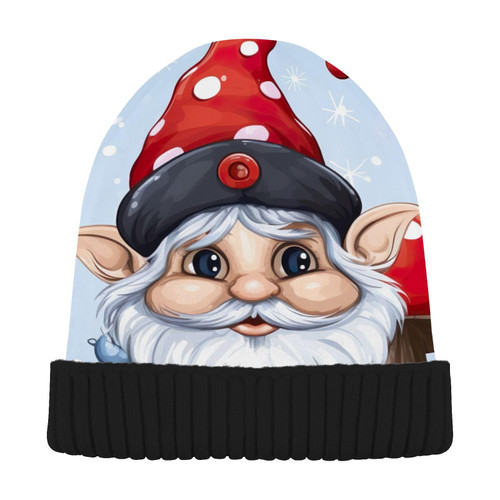 Christmas Winter Gnome Beanie Hat for Men Women Beanie Winter Hat Winter Knit Hat Cap Slouchy Beanies for Teen Multi