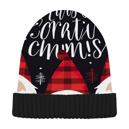 Christmas Winter Cute Gnome Beanie Hat for Men Women Beanie Winter Hat Winter Soft Knit Beanie Hat Slouchy Beanies for Gifts Multi