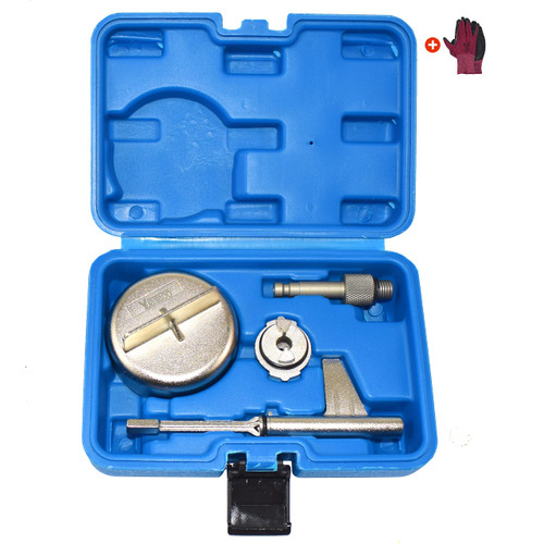 Yuesstloo Metal Transmission Oil Filling Tool, Compatible with Mercedes Benz 725.0 9-Speed Oil Change, Durable Transmission Oil Filling Tool Adapter Kit with Case & Gloves