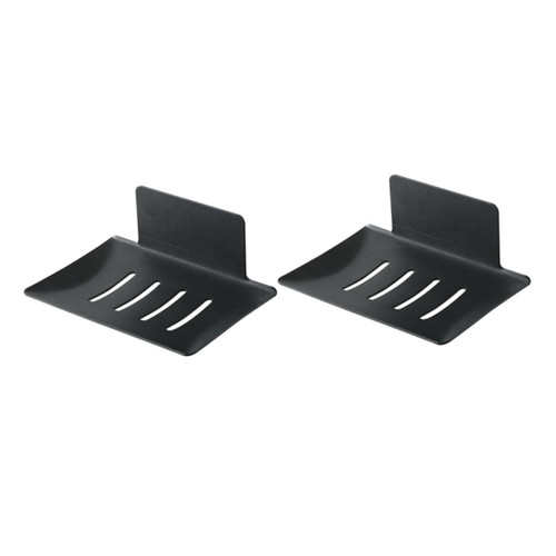 Cabilock 4 pcs soap Holder Sponge draining Tray bar soap Container Sink Wall Mounted soap Dish Shower Soap Dish Tray Kitchen soap Bracket Carbon Steel No Punching Travel