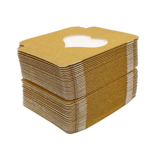 IWOWHERO 50pcs Box Eyelash packaging box Empty Eyelash holder eyelash travel case False Eyelash Case lashes packaging eyelash storage case Glitter Lash Case Lash Tray Paper cosmetic carton