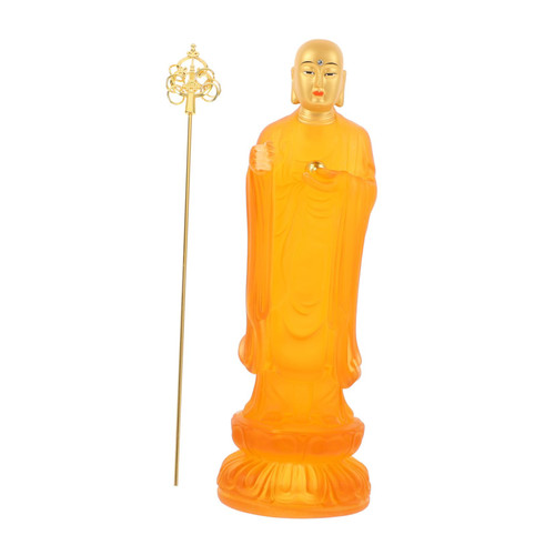 Garneck 1pc Resin Buddha Statue Hindu Buddha Statue Resin Buddha Sculpture Standing Buddha Model Meditating Buddha Figurine Home Decorations Resin Ornaments Office Thailand Buddhism
