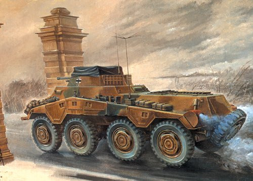 Roden Sdkfz 234/1 Military Armored Car Model Kit