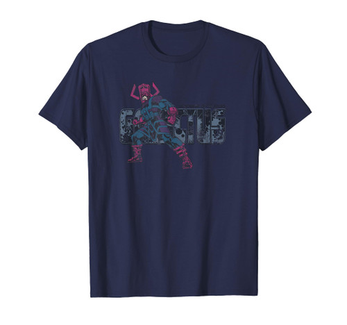 Marvel Fantastic Four Galactus Devourer Of Worlds Retro Logo T-Shirt