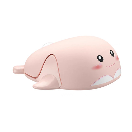 Samudgate Wireless Mouse, Cute Dolphin Shape Computer Mouse 2.4 GHz USB Mouse 2400DPI Optical Mice Portable Small Mouse for Travel, Office, Home, Laptop, Computer-Pink