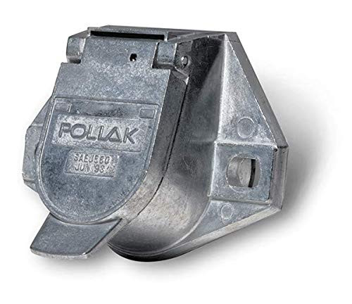 ISO 7-Way Connector Socket- Die Cast With Solid Pins (Pack of 1)