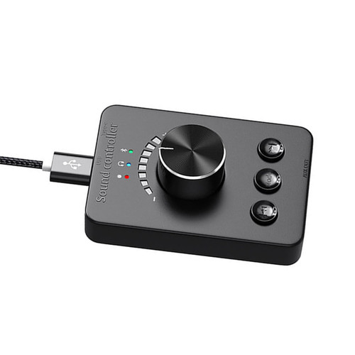 MOOKEENONE Bluetooth 5.1 USB Volume Control Knob,PC Computer Speaker Audio Volume Remote Controller Knob One-Key Mute Function