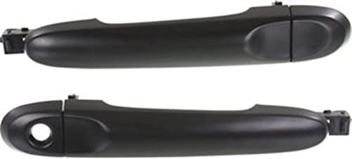 Evan Fischer Exterior Door Handle Set of 2 Compatible with 2012-2018 Nissan Versa, Fits 2011-2017 Nissan Juke, Fits 2009-2014 Nissan Cube Front, Driver and Passenger Side