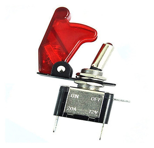 ANKANG 12V/20A Red LED Illuminated On/Off SPST Car Automotive Toggle Switch Button