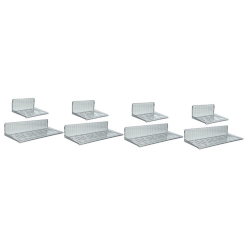 DOITOOL 4 Sets Wall Shelf Decorative Wall Shelves Storage Rack Shelves Wall Mount Shelf Shelving Wall Mounted Floating Bathroom Shelves Clear Floating Shelves Floating Shelf Bathroom Shelf