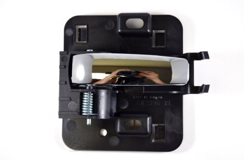 PT Auto Warehouse GM-2396MA-LH - Inside Interior Inner Door Handle, Black Housing with Chrome Lever - Driver Side