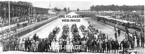 OnlyClassics 1912 INDY 500 Speedway Lineup Drivers with Cars AUTO Racing Panoramic Race Photo OnlyClassics 1912 INDY 500 Speedway Lineup Drivers with Cars AUTO Racing Panoramic Race Photo