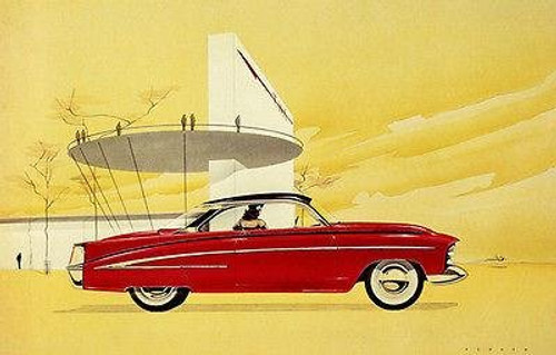 1951 Chevrolet Concept Car Promotional Advertising Poster