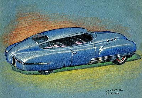 1946 Buick Concept Car Promotional Advertising Poster