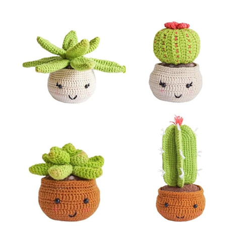 Duxesuk 4 Pack Beginners Crochet Kit, Learn to Crochet Kits for Adults, with Step by Step Video Tutorials, DIY Knitting Supplies, Crochet Starter Kit