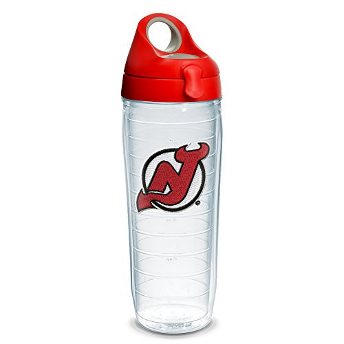Tervis 1230936 NHL New Jersey Devils Primary Logo Tumbler with Emblem and Red with Gray Lid 24oz Water Bottle, Clear Tervis 1230936 NHL New Jersey Devils Primary Logo Tumbler with Emblem and Red with Gray Lid 24oz Water Bottle, Clear