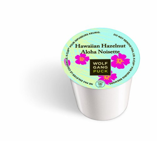 Wolfgang Puck Coffee, Hawaiian Hazelnut, 24-Count K-Cup for Keurig Brewers