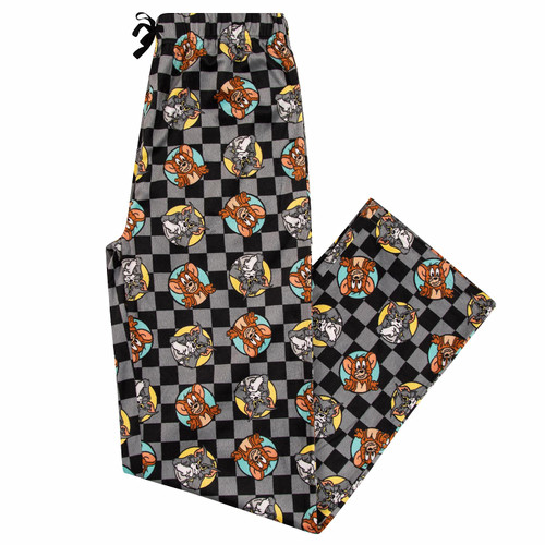 Handcraft Mens Pajama Pants for Men, Mens Lounge Pants, Gifts for Men, Tom and Jerry Men's Pajama Bottoms