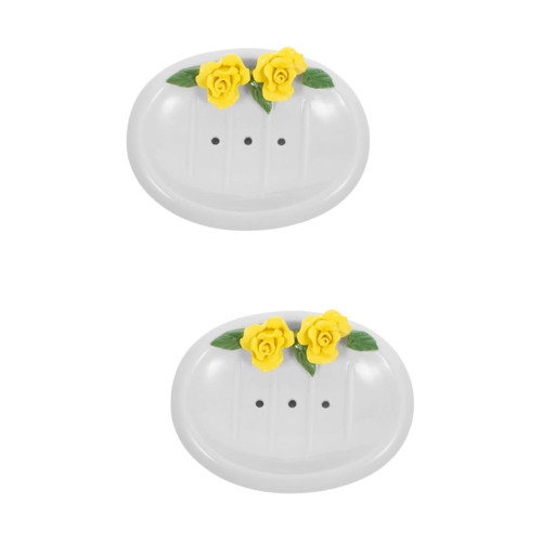 Cabilock 2pcs Cute Ceramic Soap Dish sponges Tray soap Drainer Tray Lovely Soap Tray Adorable Soap Holder soap Plate Soap Draining Holder soap Keeper Ceramics Household Toiletries Girl Cabilock 2pcs Cute Ceramic Soap Dish sponges Tray soap Drainer Tray Lovely Soap Tray Adorable Soap Holder soap Plate Soap Draining Holder soap Keeper Ceramics Household Toiletries Girl