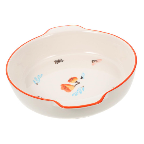 KJHBV Ceramic Bakeware Porcelain Baking Dish Casserole Dishes Lasagna Pan Gratin Pan Pie Plate Glass Pie Pan Ceramic Casserole Dish Pie Dish Cake Pan Baking Sheet Ceramics Girl Heart