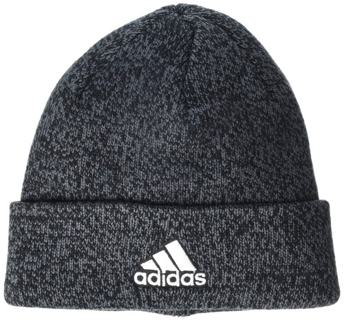 adidas Men's Team Issue Fold Beanie, Onix Marl/Black, One Size