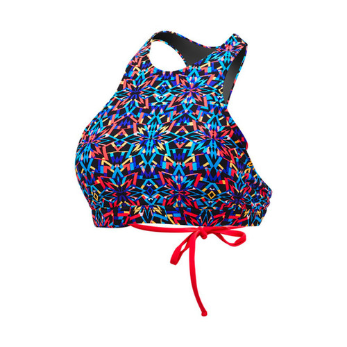 TYR womens Carnivale Kira Top, Black/Multi, Small US