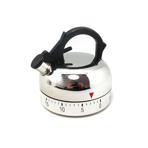 DNATS 60 Minites Kitchen Timer Alarm Mechanical Teapot Shaped Timer Clock Counting Tools