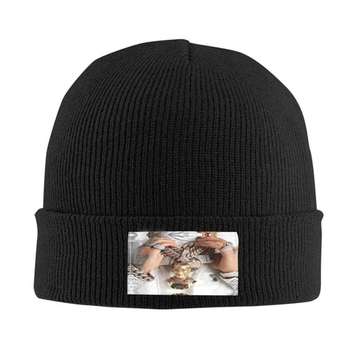Anuel Rapper Aa Singer Emmanuel Beanie Hat Fashion Warm Knit Hat Stretchable Cuffed Headgear for Cold Weather Black Anuel Rapper Aa Singer Emmanuel Beanie Hat Fashion Warm Knit Hat Stretchable Cuffed Headgear for Cold Weather Black