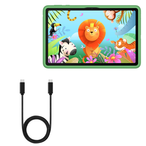 BoxWave Cable Compatible with Huawei MatePad SE Kids (10.4 in) - DirectSync PD Cable (3ft) - USB-C to USB-C (100W), Type C Braided 3ft Charge and Sync Cable - Jet Black