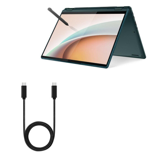 BoxWave Cable Compatible with Lenovo Yoga 6 (82UD) - DirectSync PD Cable (3ft) - USB-C to USB-C (100W), Type C Braided 3ft Charge and Sync Cable for Lenovo Yoga 6 (82UD) - Jet Black BoxWave Cable Compatible with Lenovo Yoga 6 (82UD) - DirectSync PD Cable (3ft) - USB-C to USB-C (100W), Type C Braided 3ft Charge and Sync Cable for Lenovo Yoga 6 (82UD) - Jet Black