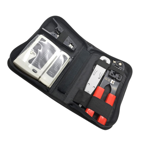 Garneck 24pcs Set Network Installation Tool network tool kit professional ethernet crimper kit home tools network Crimp Crimper crimping tool Network Tester Tool repair Connector