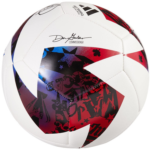 adidas Unisex-Adult MLS Training Ball, White/Blue/Red, 5