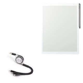 BoxWave Cable Compatible with Sony DPT-RP1 (Cable by BoxWave) - AllCharge miniSync, Retractable, Portable USB Cable for Sony DPT-RP1 - Jet Black