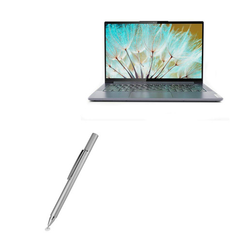BoxWave Stylus Pen Compatible with Lenovo Yoga 7i (14 in) - FineTouch Capacitive Stylus, Super Precise Stylus Pen for Lenovo Yoga 7i (14 in) - Metallic Silver BoxWave Stylus Pen Compatible with Lenovo Yoga 7i (14 in) - FineTouch Capacitive Stylus, Super Precise Stylus Pen for Lenovo Yoga 7i (14 in) - Metallic Silver