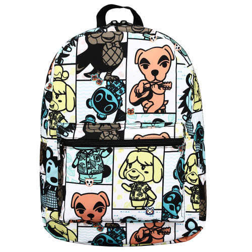 Bioworld Animal Crossing Online Video Game Tile Print Sublimated Laptop Backpack