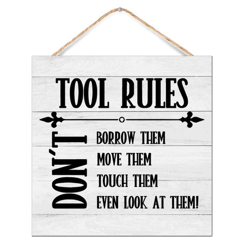 Farmhouse Wooden Plaque Sign Tool Rules Table Decor for Cabin Rustic Country Wood Signs Best Mom Mommy Shelf Wall Decor Sign Gift Living Room 12x12in Farmhouse Wooden Plaque Sign Tool Rules Table Decor for Cabin Rustic Country Wood Signs Best Mom Mommy Shelf Wall Decor Sign Gift Living Room 12x12in